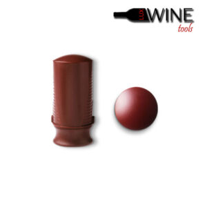 Pulltex wine aroma saver with built-in vacuum pump, functioning as a stopper preserving bouquet and freshness of wine
