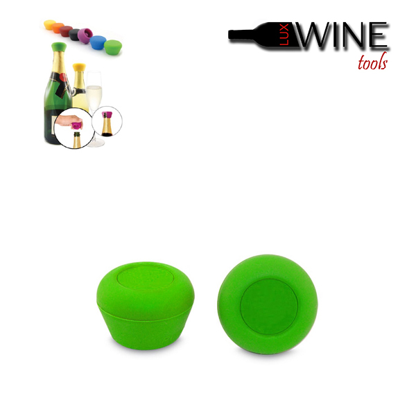 Silicon Champagne Cap - Green